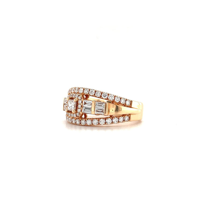 Rose Gold Diamond Ring - DREDW00885