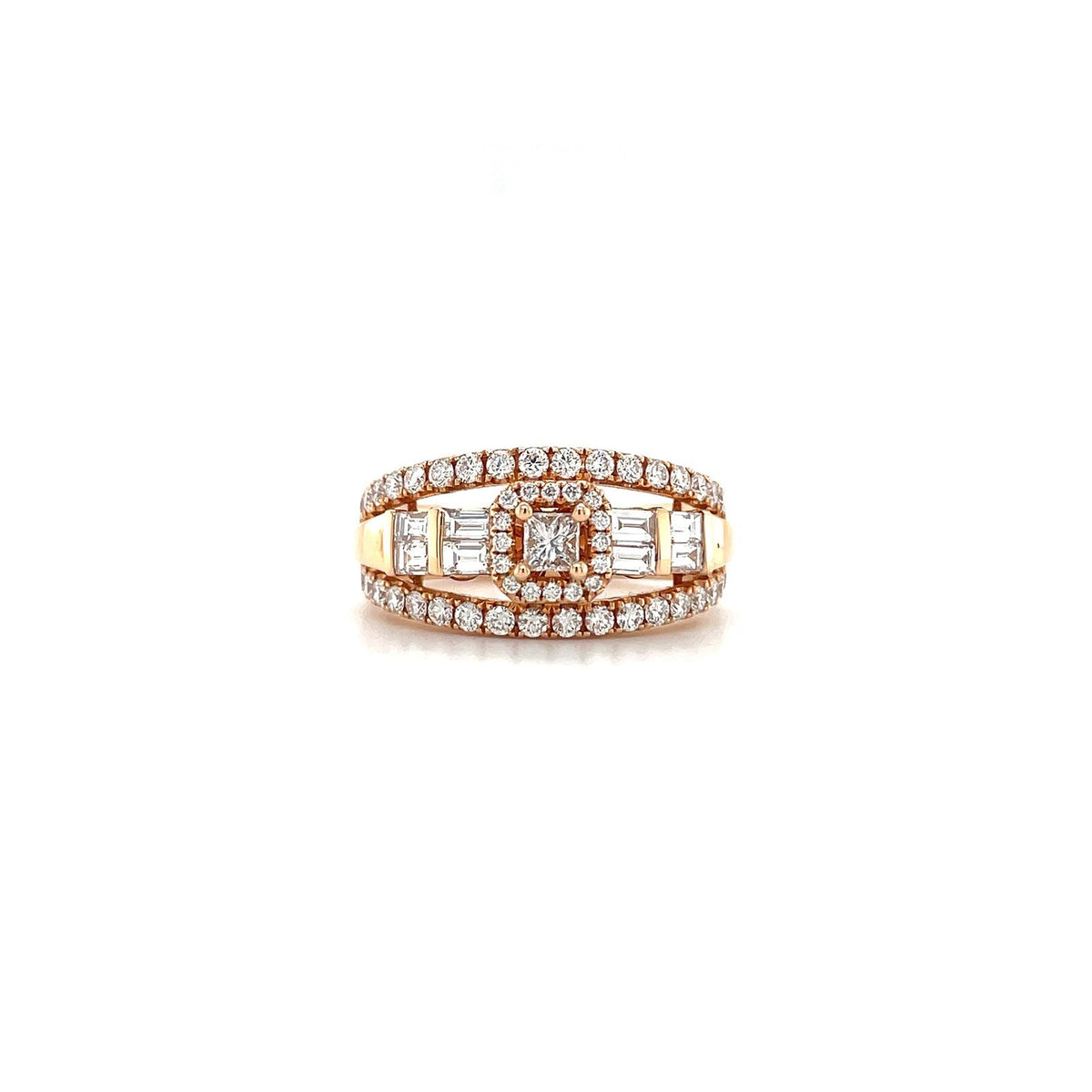 Rose Gold Diamond Ring - DREDW00885