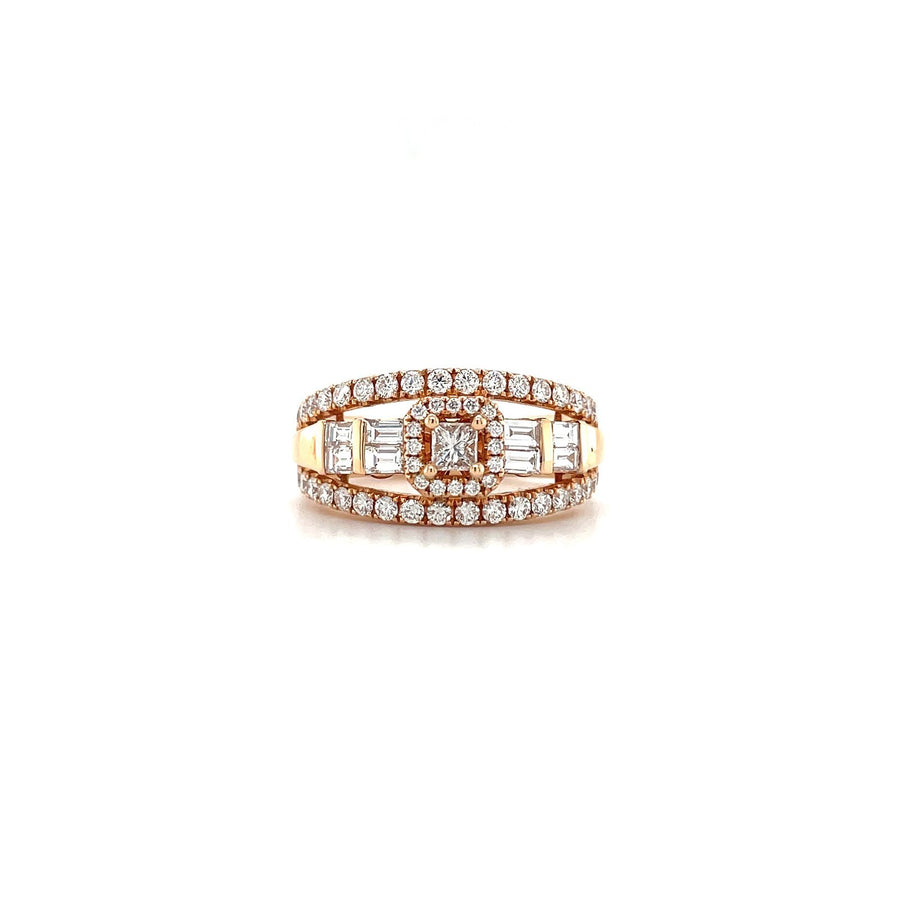 Rose Gold Diamond Ring - DREDW00885