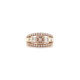 Rose Gold Diamond Ring-Rose Gold Diamond Ring - DREDW00885