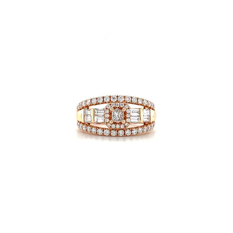 Rose Gold Diamond Ring-Rose Gold Diamond Ring - DREDW00885