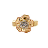 Rose Gold Floral Bangle -