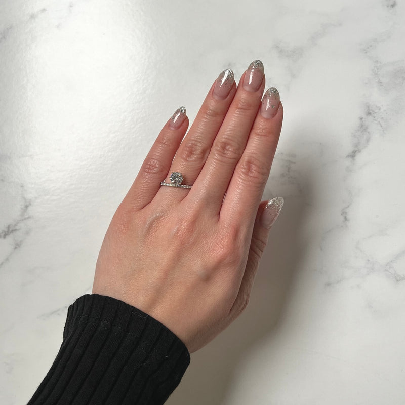 Round-cut Engagement Ring-Round-cut Engagement Ring - DRFMK02847