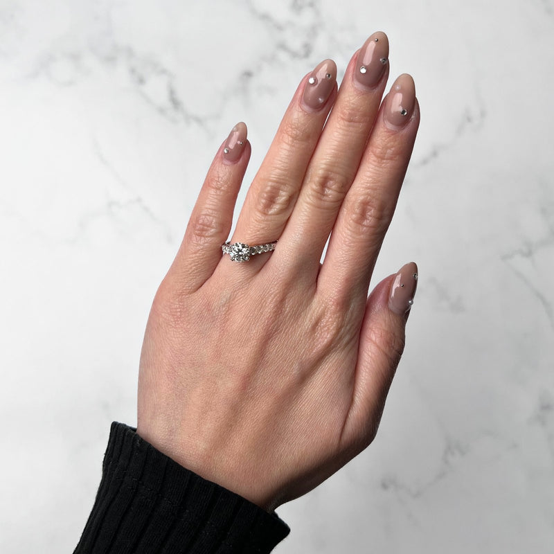 Round-cut Engagement Ring-Round-cut Engagement Ring - DRFMK03917