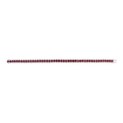 Ruby and Diamond Bracelet-Ruby and Diamond Bracelet - RBNEL00166