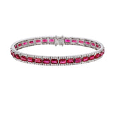 Ruby and Diamond Bracelet-Ruby and Diamond Bracelet - RBNEL00174