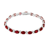 Ruby and Diamond Bracelet-Ruby and Diamond Bracelet - RBNEL00232