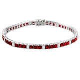 Ruby and Diamond Bracelet-Ruby and Diamond Bracelet - RBNEL00240