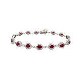 Ruby Diamond Bracelet-Ruby Diamond Bracelet -
