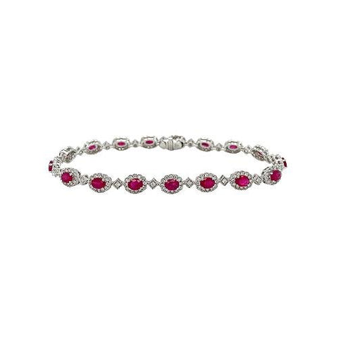 Ruby Diamond Bracelet-Ruby Diamond Bracelet -