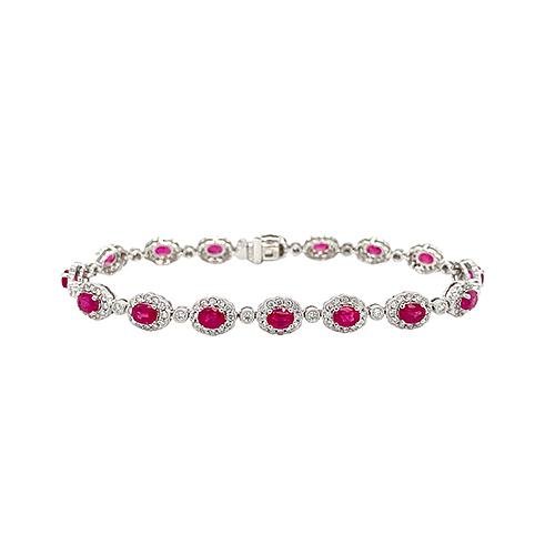 Ruby Diamond Bracelet-Ruby Diamond Bracelet -