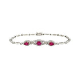 Ruby Diamond Bracelet-Ruby Diamond Bracelet -