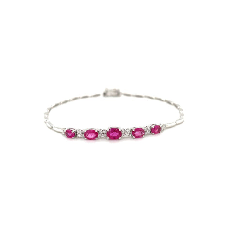 Ruby Diamond Bracelet - RBEDW00224