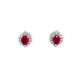 Ruby Diamond Earrings-Ruby Diamond Earrings - REEDW00273