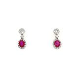 Ruby Diamond Earrings-Ruby Diamond Earrings - REEDW00372