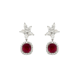 Ruby Diamond Earrings-Ruby Diamond Earrings - REUJD00055