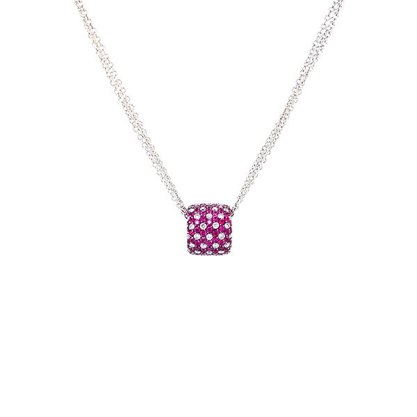 Ruby Diamond Necklace - 3596TRU