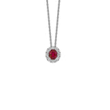 Ruby Diamond Necklace - P6556-R