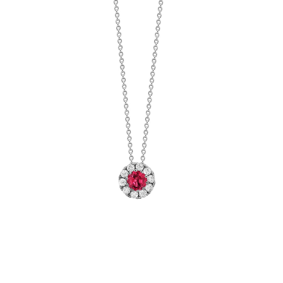 Ruby Diamond Necklace - P6651-R