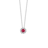 Ruby Diamond Necklace-Ruby Diamond Necklace - P6651-R