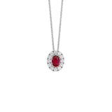 Ruby Diamond Necklace - RNSPK00158