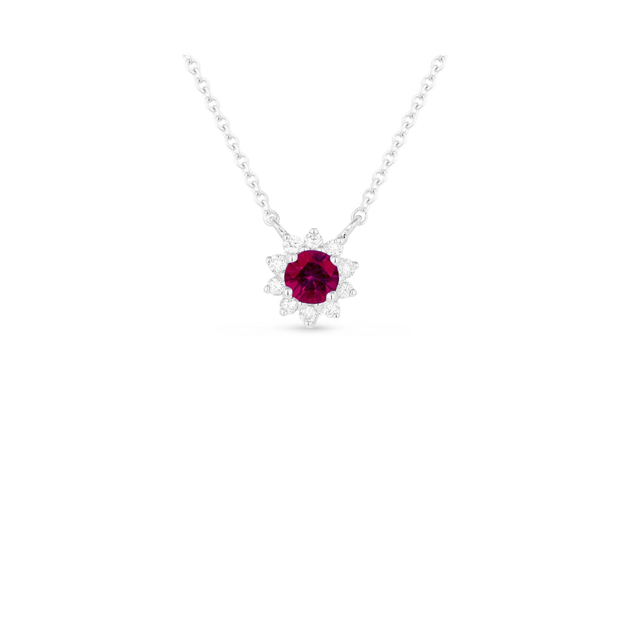 Ruby Diamond Pendant and Chain - RNMAD00028