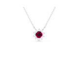 Ruby Diamond Pendant and Chain - RNMAD00028