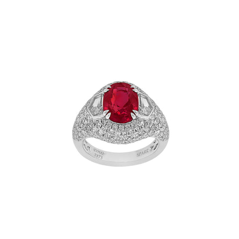 Ruby Diamond Ring-Ruby Diamond Ring -