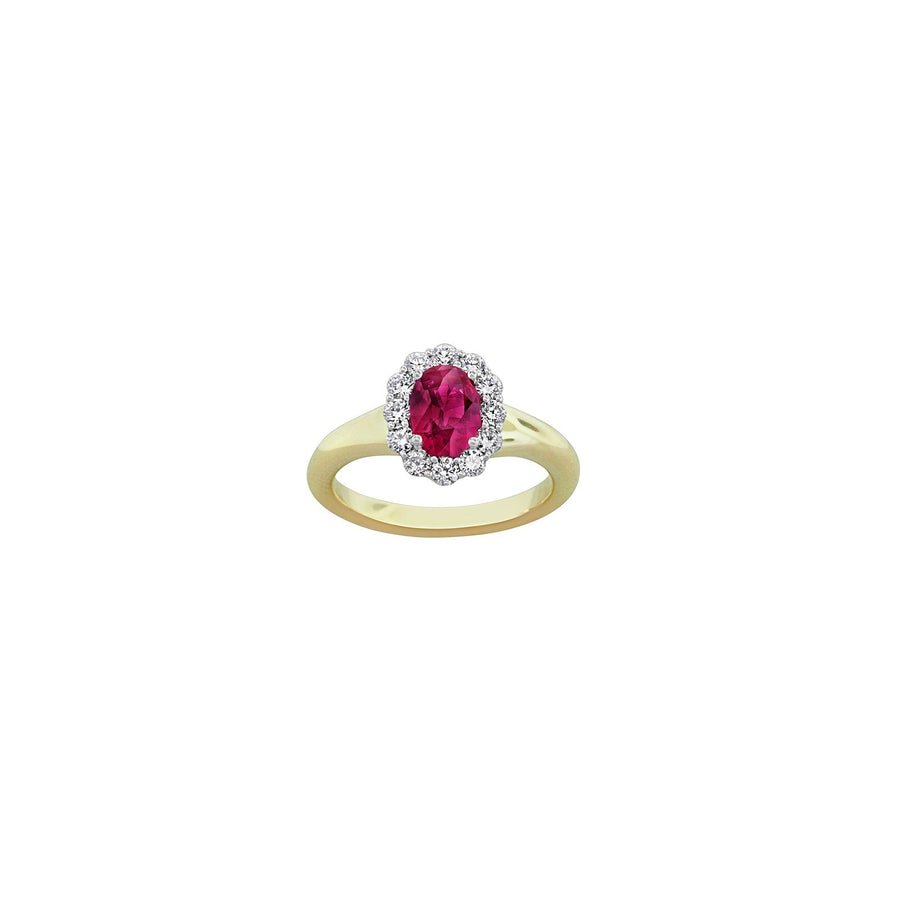 Ruby Diamond Ring -