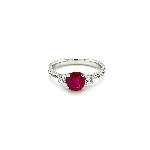 Ruby Diamond Ring -