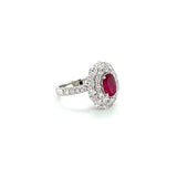 Ruby Diamond Ring-Ruby Diamond Ring -