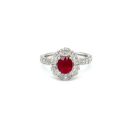 Ruby Diamond Ring -