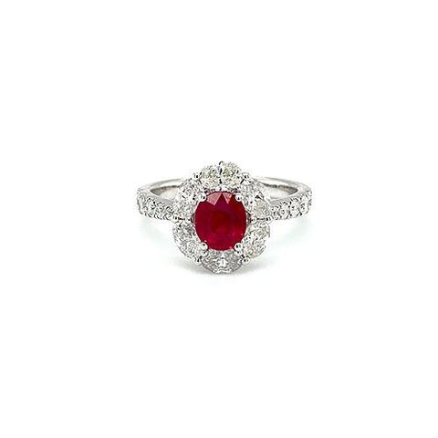 Ruby Diamond Ring-Ruby Diamond Ring -