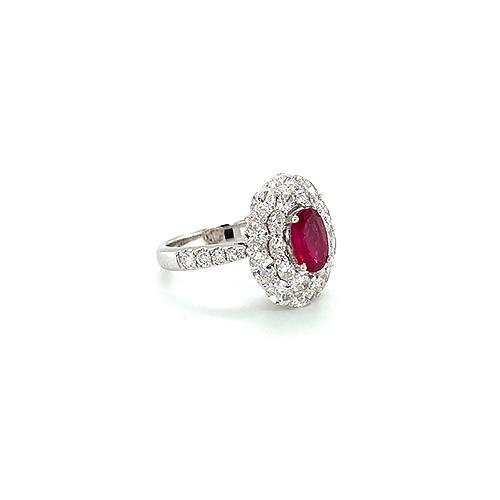 Ruby Diamond Ring -