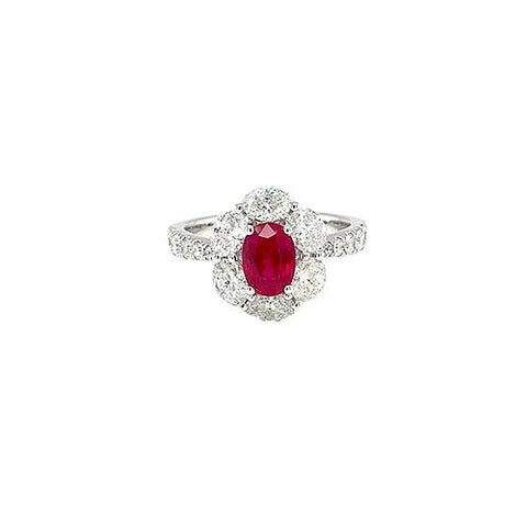 Ruby Diamond Ring-Ruby Diamond Ring -