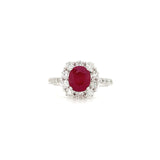 Ruby Diamond Ring - RREDW00422