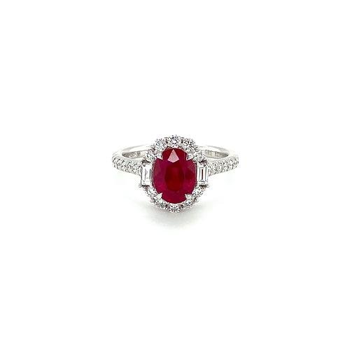 Ruby Diamond Ring -