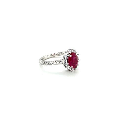 Ruby Diamond Ring -