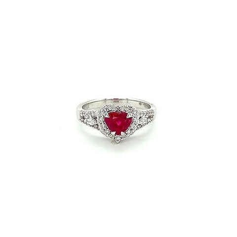 Ruby Diamond Ring-Ruby Diamond Ring -