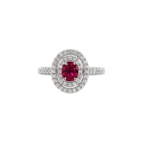 Ruby Diamond Ring-Ruby Diamond Ring - RRNEL00422