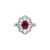 Ruby Diamond Ring-Ruby Diamond Ring - RRNEL00471