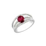 Ruby Diamond Ring - RRNEL00489