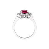Ruby Diamond Ring-Ruby Diamond Ring - RRNEL00505