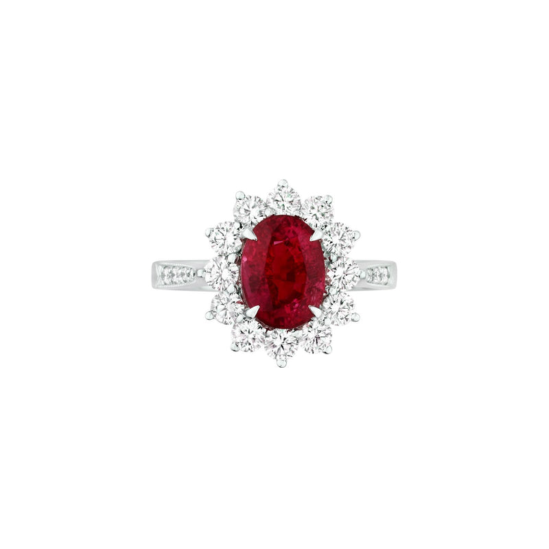 Ruby Diamond Ring-Ruby Diamond Ring - RRNEL00505