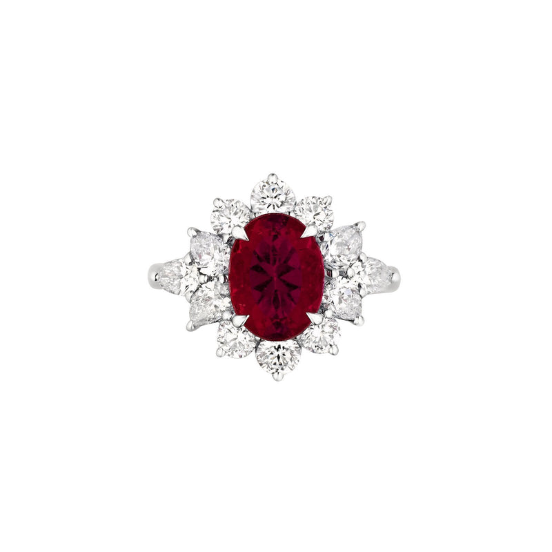 Ruby Diamond Ring-Ruby Diamond Ring - RRNEL00539