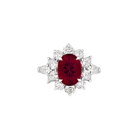 Ruby Diamond Ring-Ruby Diamond Ring - RRNEL00539
