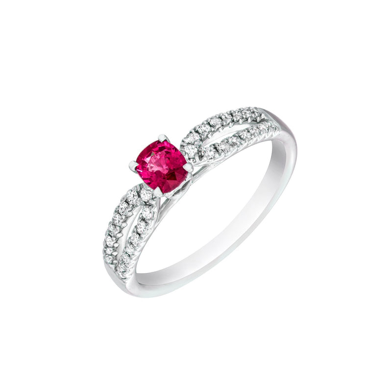 Ruby Diamond Ring-Ruby Diamond Ring - RRNEL00562