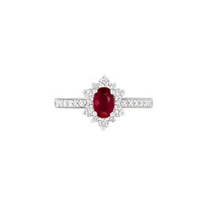 Ruby Diamond Ring-Ruby Diamond Ring - RRNEL00604