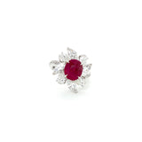 Ruby Diamond Ring-Ruby Diamond Ring - RRUJD00109
