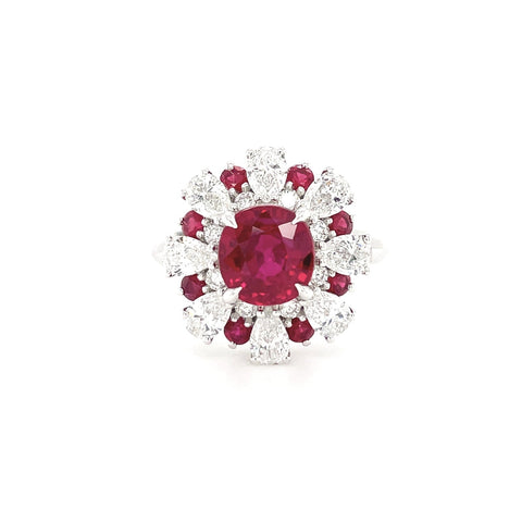Ruby Diamond Ring - RRUJD00216